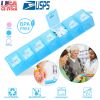 Weekly Pill Organizer 7 Day Pill Planner BPA Free Pill Box Case with 7 Compartments for Vitamins Medication Supplements