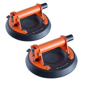 VEVOR Glass Suction Cup, 8" 2 Pack 615 lbs Load Capacity, Vacuum Suction Cup with Steel Handle & Carry Box