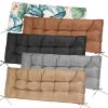 Bench Seat Cushion For Indoor Outdoor Furniture Non Slip Long Chair Cushion with Ties Strap Waterproof Swing Cushion 51.18x19.68IN For Garden Patio Ba