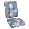 2Pcs Rocking Chair Cushion Upper And Lower Back And Seat Sets with Non-Slip Ties Polyester Fiber Filling Comfortable for Indoor Home Office Car
