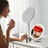 30X Magnifying Mirror With Light 3 Colors Dimmable Brightness Included Tweezer Scissor 
Travel Magnifying Makeup Mirror with Suction Cup 360° Adjusta