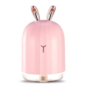 220ml Cool Mist Humidifier Ultrasonic Air Diffuser Atomizer w/7 Color Breathing Lights  Auto Off Office Home Yoga (Option: USBAirHumidifierRabbit)