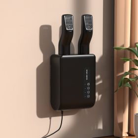 Boots Shoes Dryer Deodorizer with Heat Dehumidifier Device Foot Warmer Heater for Home Adjustable Portable Electric Shoe Dryer (Color: Black, Plug Type: US)