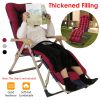 71x22in Chaise Lounger Cushion Recliner Rocking Chair Sofa Mat Deck Chair Cushion