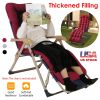 71x22in Chaise Lounger Cushion Recliner Rocking Chair Sofa Mat Deck Chair Cushion