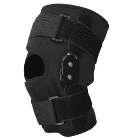 Sport Knee Brace Adjustable Open Patella Knee Support Compression Knee Wrap For Running Climbing Pain Relief Recovery of Injured Knee (Option: KneeBraceSleeveL)
