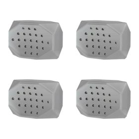 4 Pack Jawline Exerciser for Men Women Jaw Trainer Shaper Sagging Skin Double Chin Reducer with 3 Resistance Levels for Beginners Intermediate Expert (Option: 4PcsJawExerciserGrey)