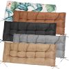 Bench Seat Cushion For Indoor Outdoor Furniture Non Slip Long Chair Cushion with Ties Strap Waterproof Swing Cushion 51.18x19.68IN For Garden Patio Ba