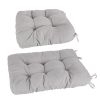 2Pcs Rocking Chair Cushion Upper And Lower Back And Seat Sets with Non-Slip Ties Polyester Fiber Filling Comfortable for Indoor Home Office Car